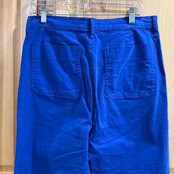 J. Crew Sailor Slim Wide Leg Women’s Royal Blue Coastal Chino Pants Size 29 - Picture 6 of 13